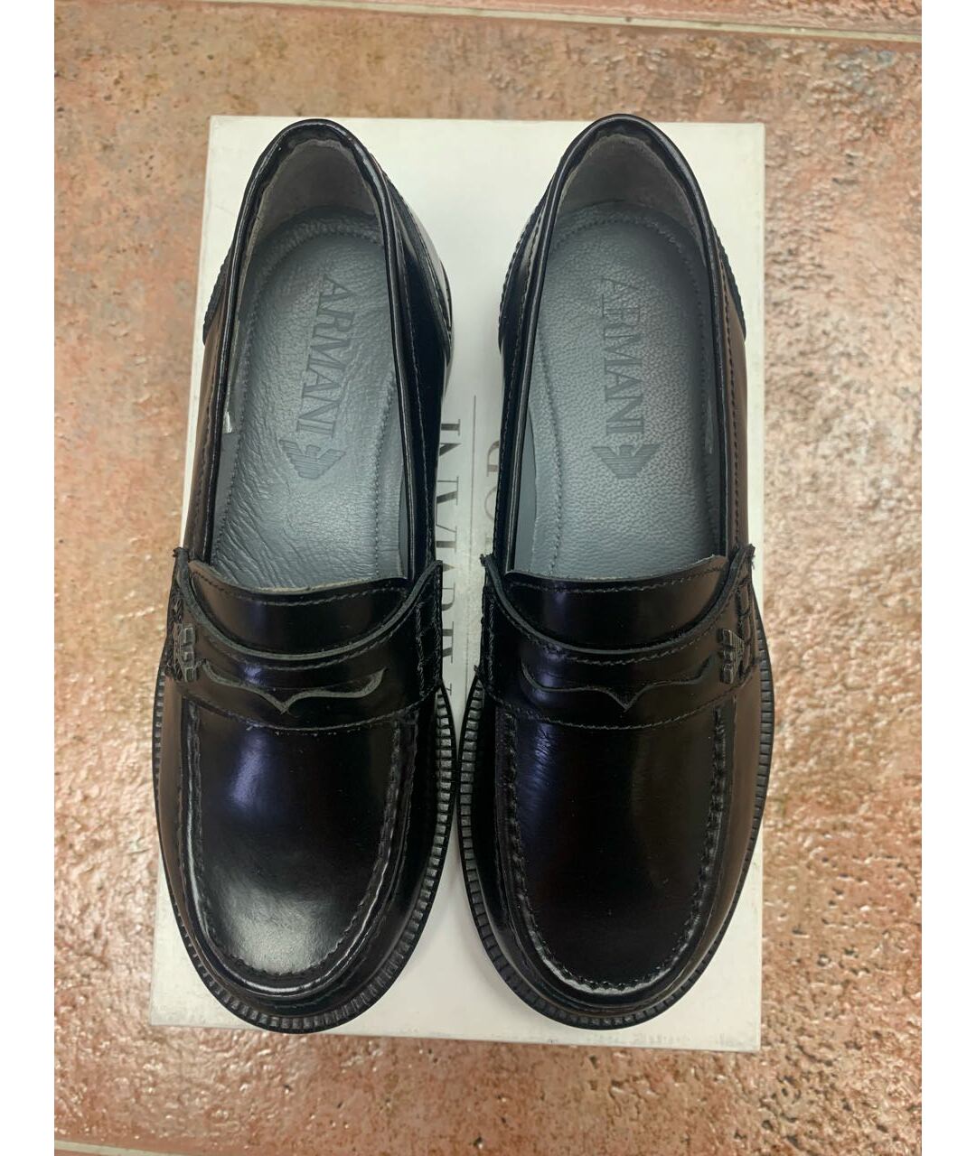 ARMANI JUNIOR Черные кожаные ботинки, фото 2