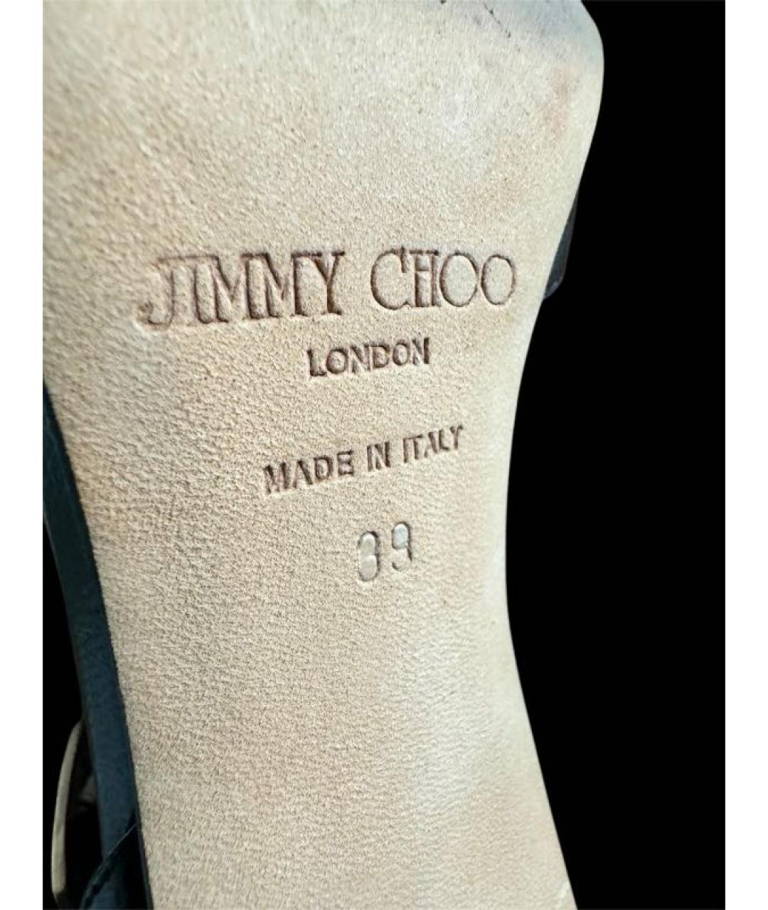 JIMMY CHOO Черные кожаные туфли, фото 3