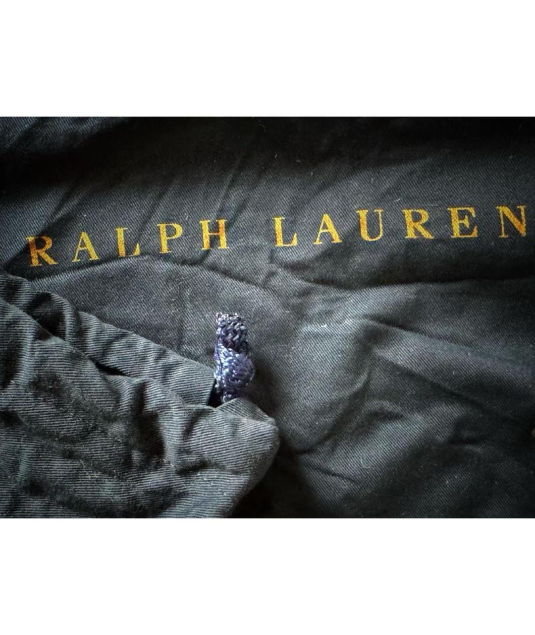 RALPH LAUREN Черные кожаные сапоги, фото 8