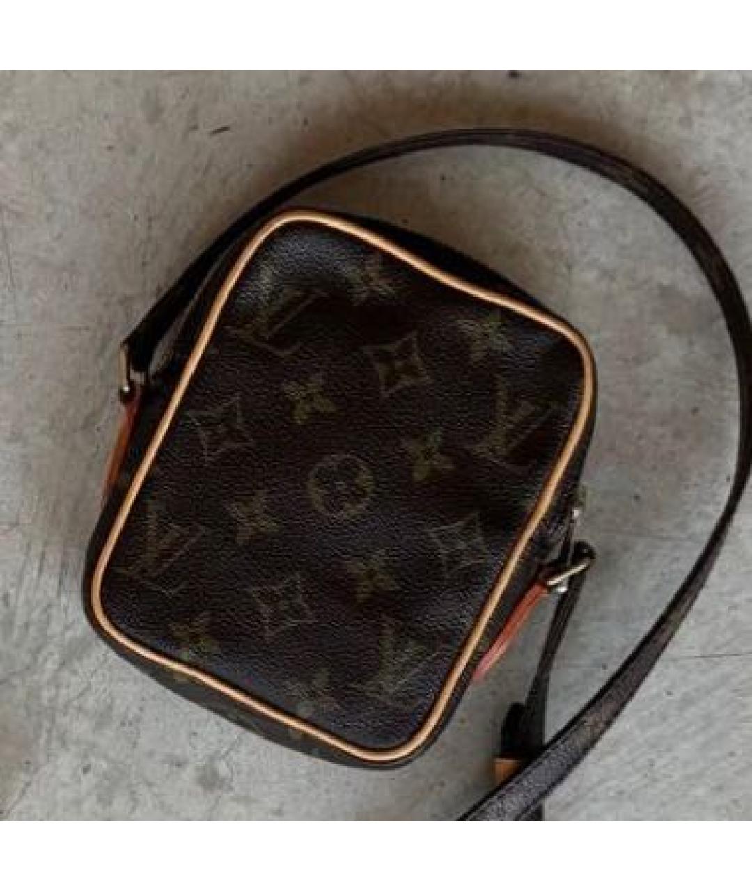 LOUIS VUITTON Коричневая сумка через плечо из канвы, фото 8