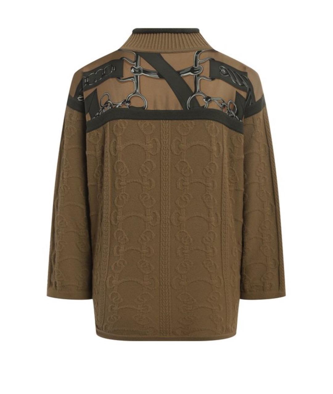 HERMES Коричневый джемпер / свитер, фото 2