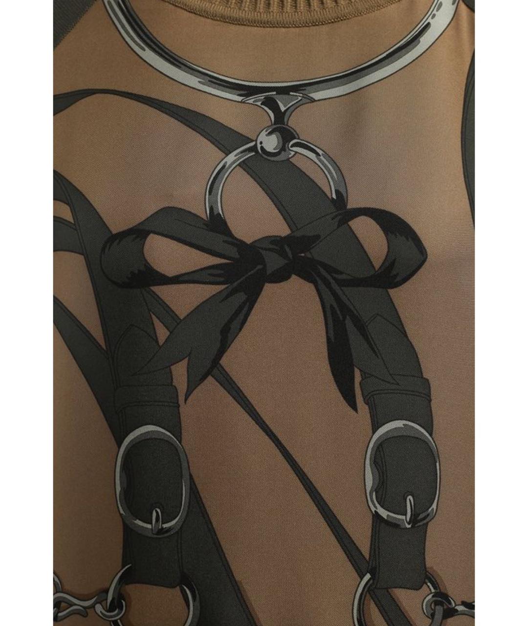 HERMES Коричневый джемпер / свитер, фото 3