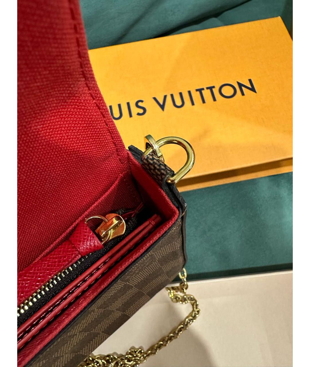 LOUIS VUITTON Коричневая сумка через плечо, фото 6