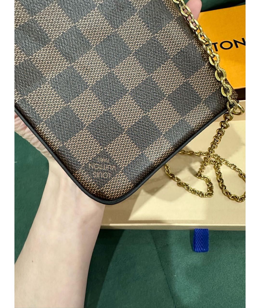 LOUIS VUITTON Коричневая сумка через плечо, фото 3