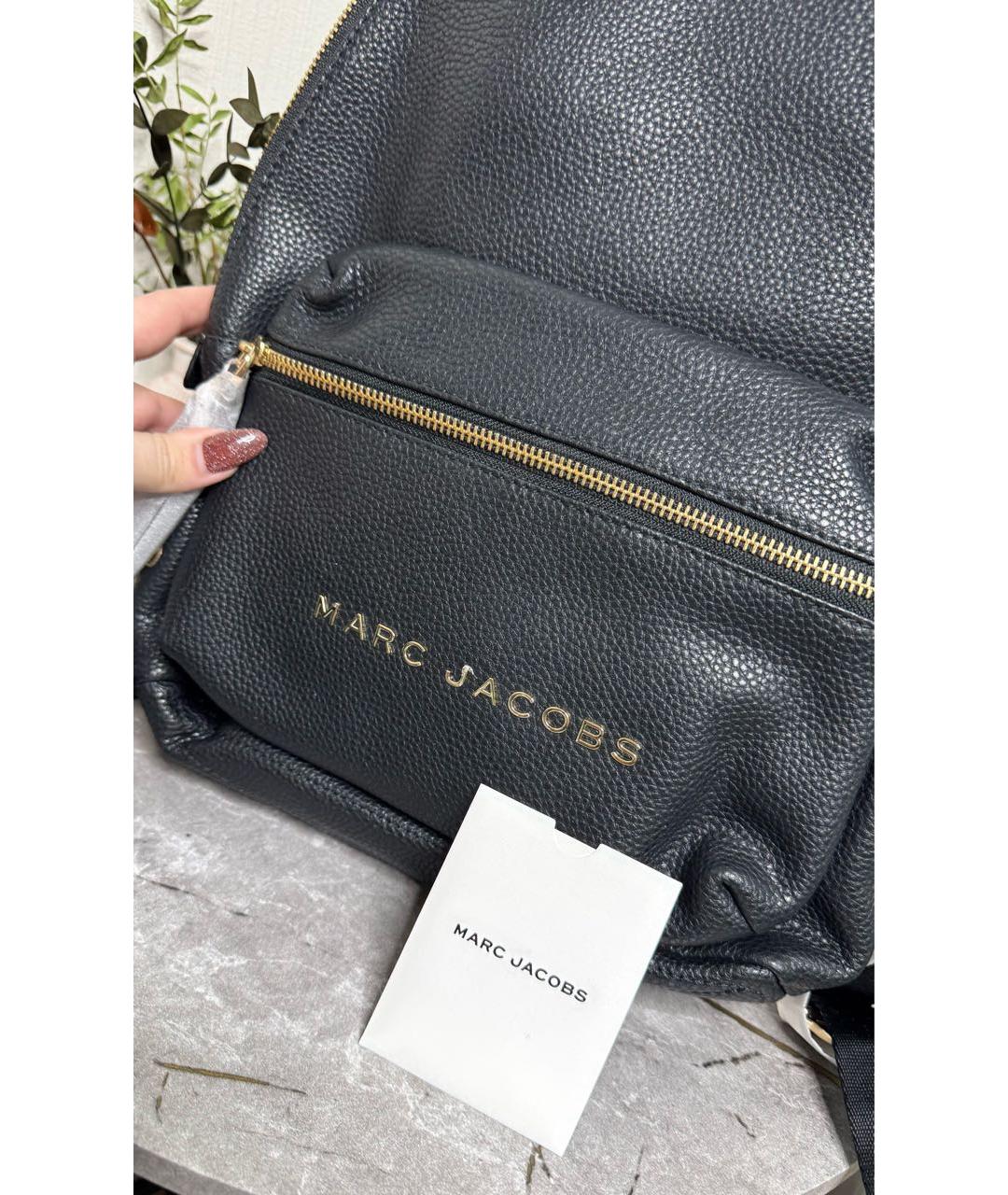 MARC JACOBS Черный кожаный рюкзак, фото 5