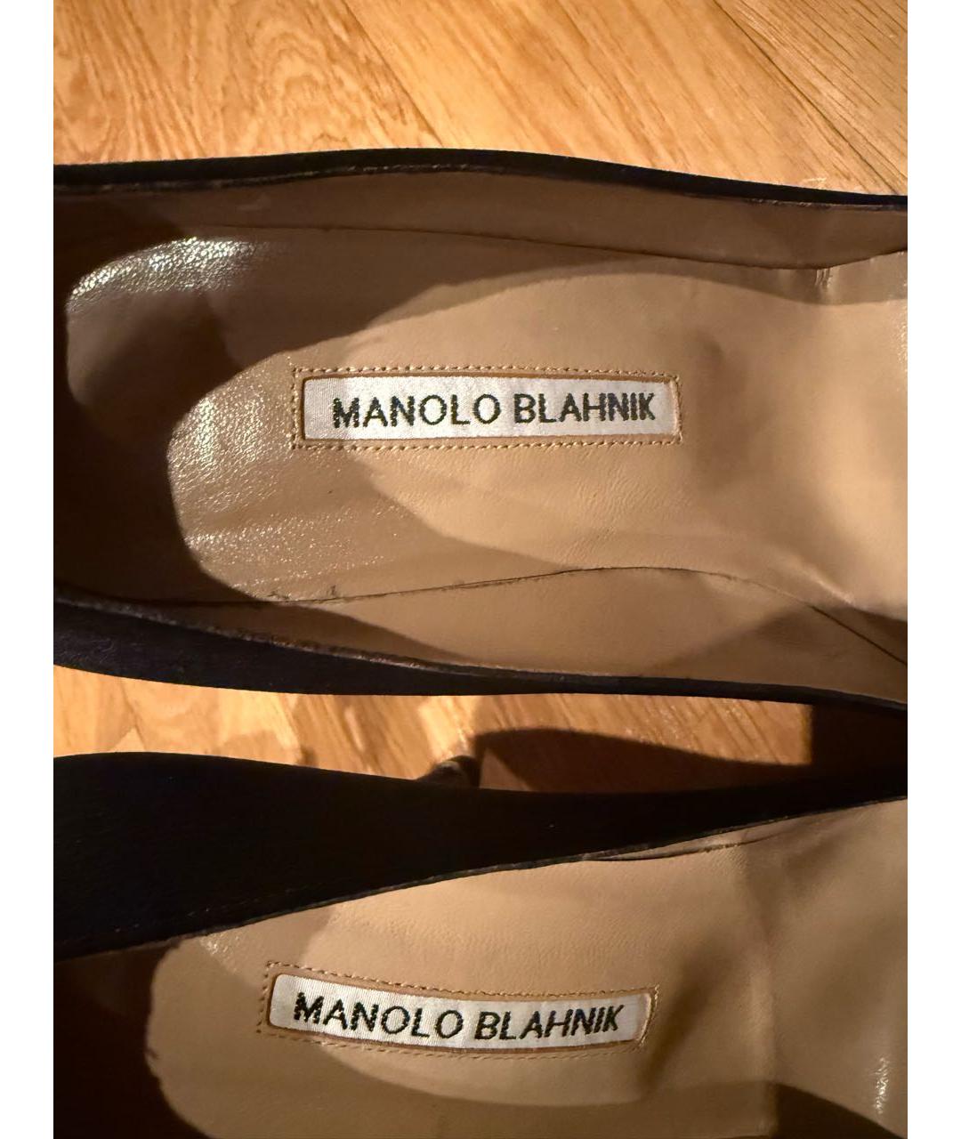 MANOLO BLAHNIK Черные туфли, фото 5