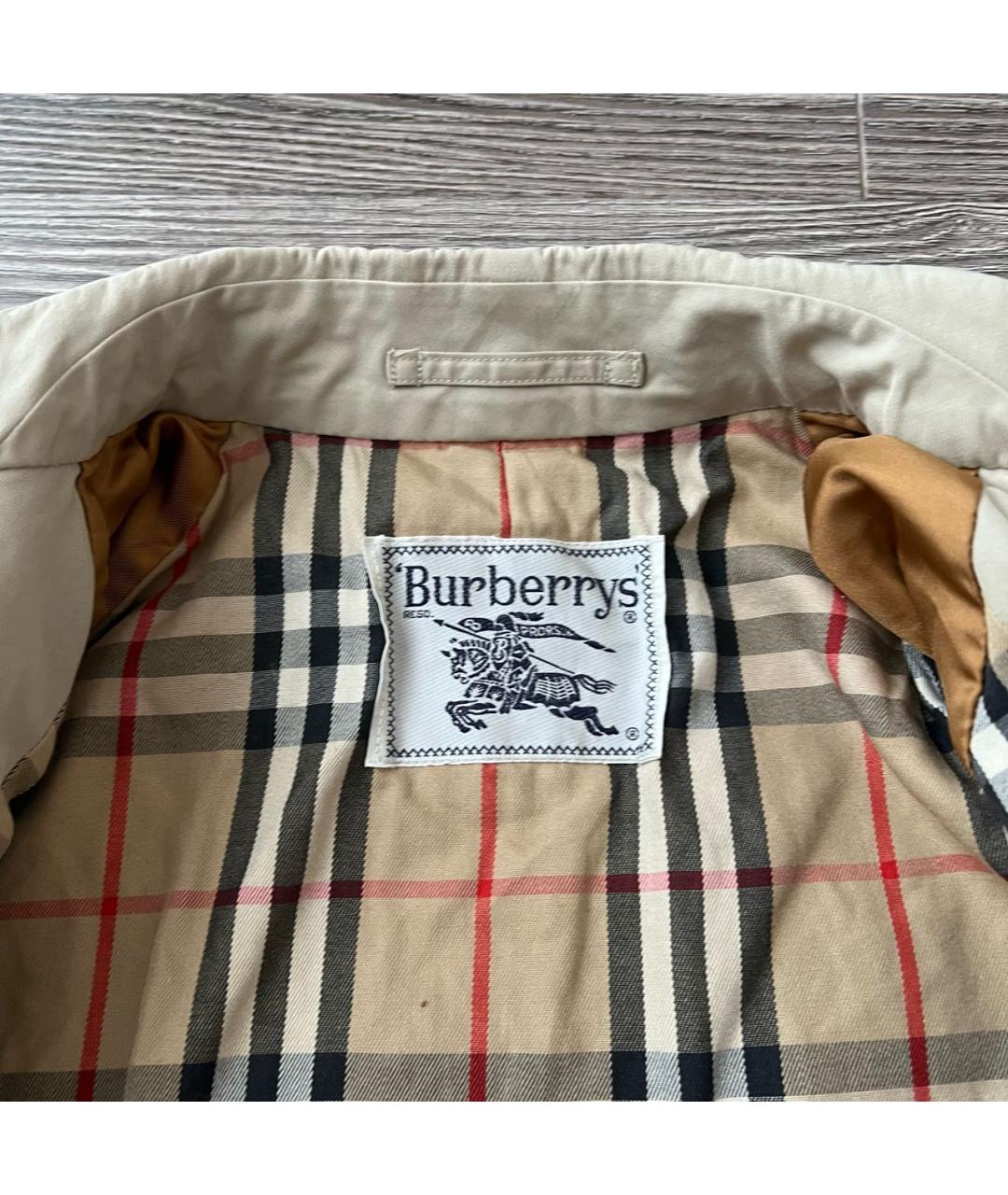 BURBERRY Бежевый тренч / плащ, фото 3