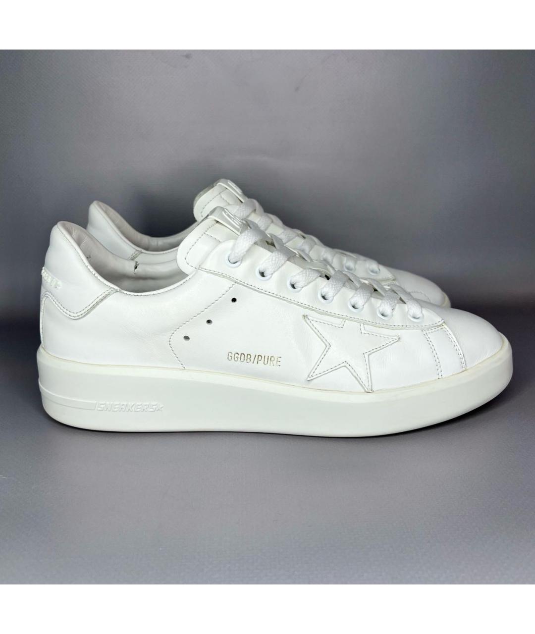 GOLDEN GOOSE DELUXE BRAND Белые кожаные кеды, фото 9