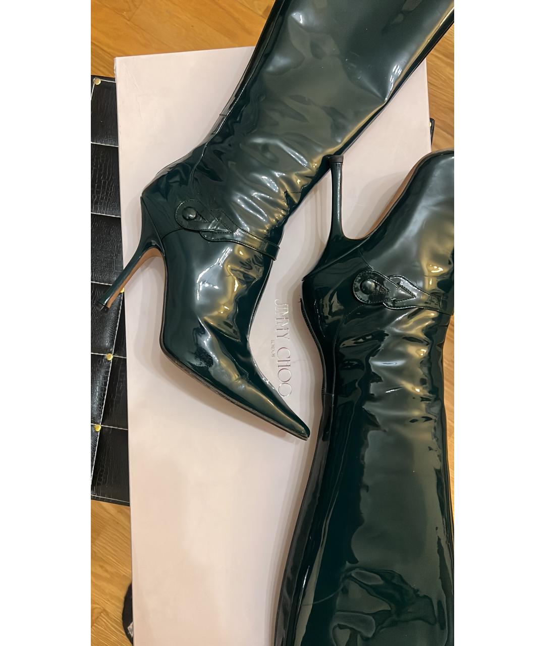 JIMMY CHOO Сапоги из лакированной кожи, фото 2
