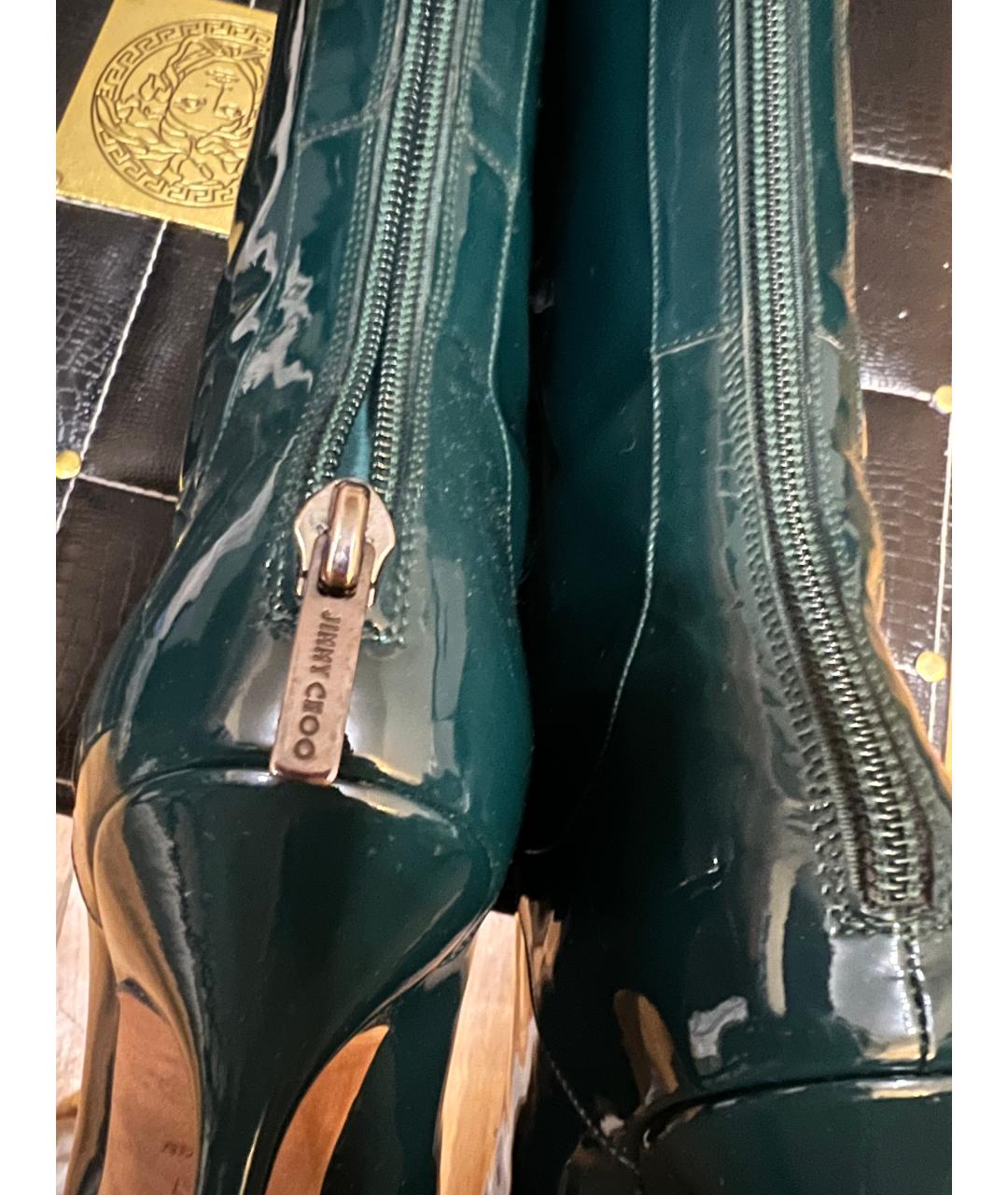 JIMMY CHOO Сапоги из лакированной кожи, фото 4