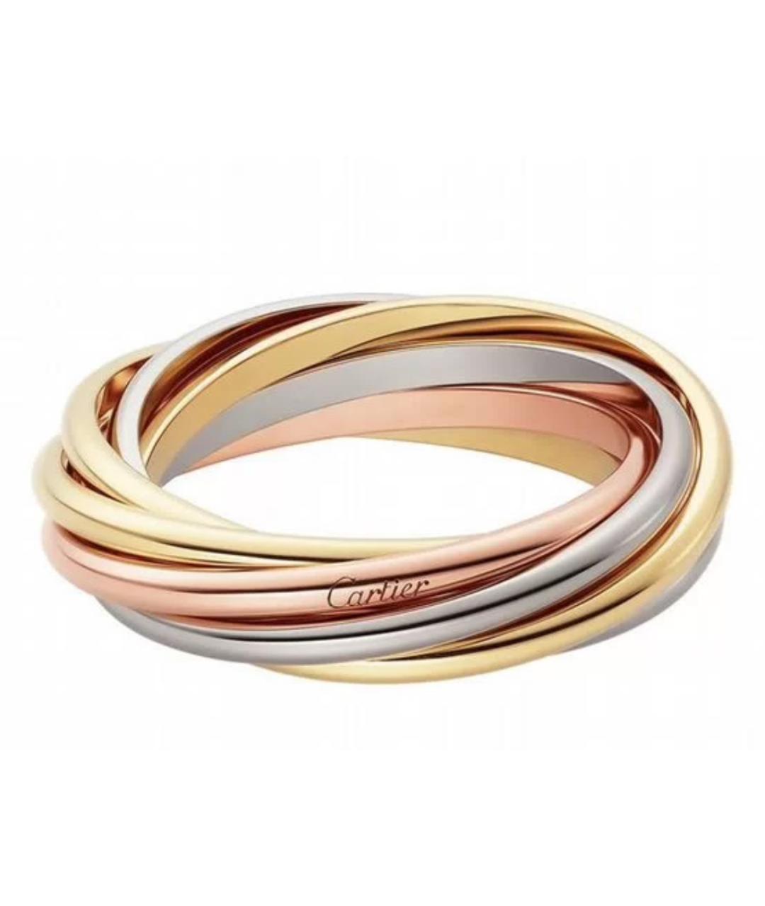 CARTIER Розовое кольцо из белого золота, фото 3