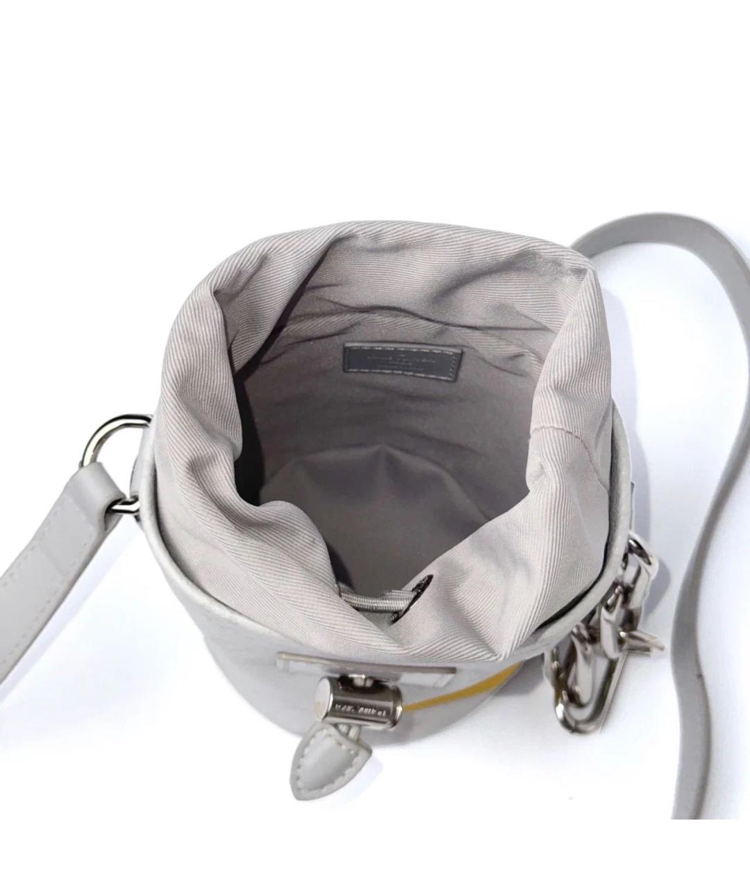 LOUIS VUITTON Белая кожаная сумка на плечо, фото 4