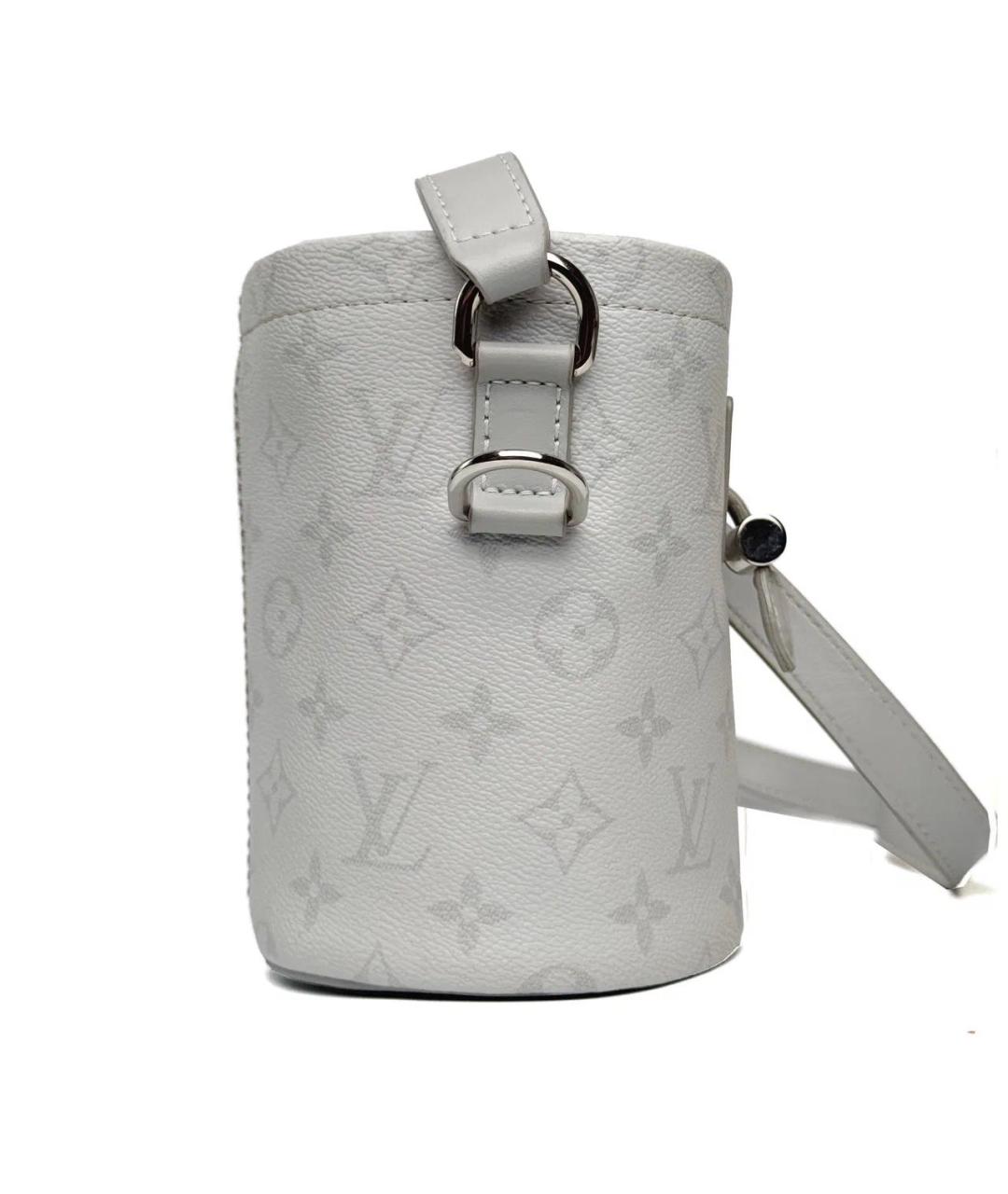 LOUIS VUITTON Белая кожаная сумка на плечо, фото 3