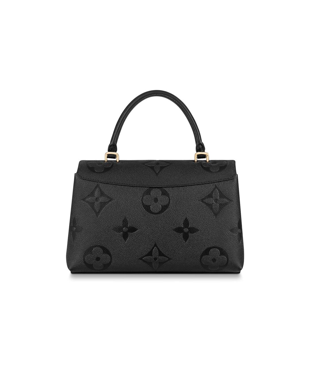 LOUIS VUITTON Черная кожаная сумка через плечо, фото 3