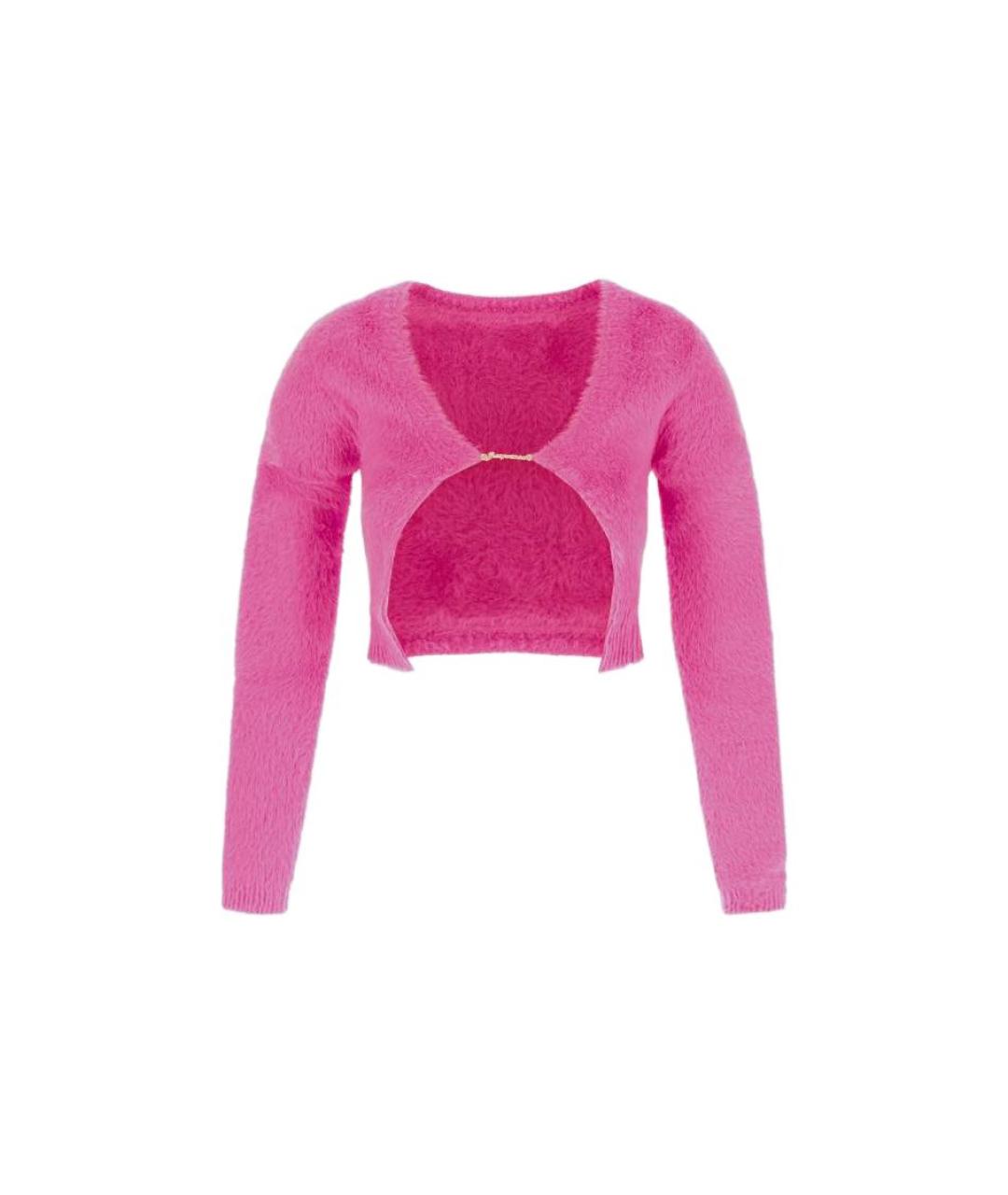 JACQUEMUS Розовая полиамидовая футболка, фото 1