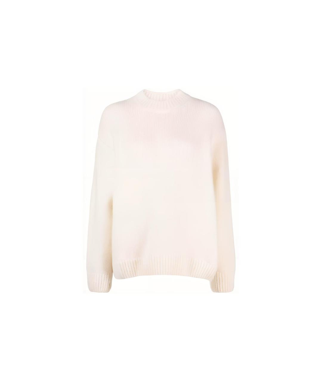 JACQUEMUS Белый кашемировый джемпер / свитер, фото 2