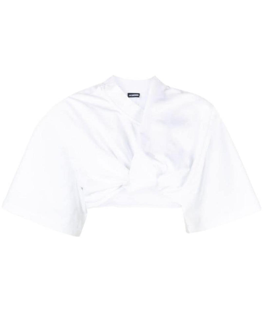 JACQUEMUS Белая хлопковая футболка, фото 1