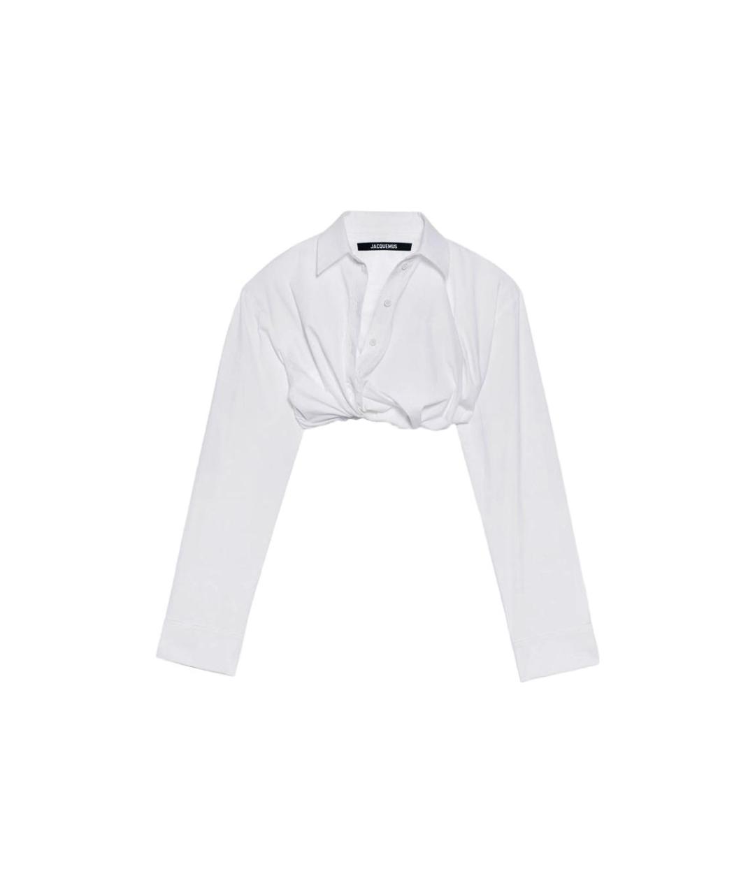 JACQUEMUS Белая хлопковая рубашка, фото 1