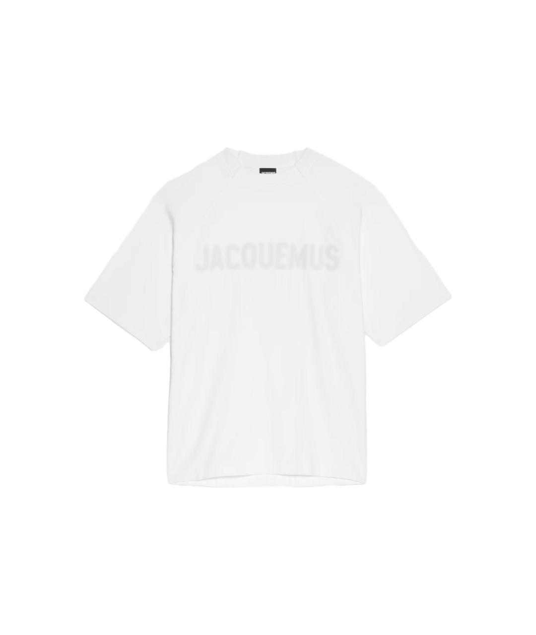 JACQUEMUS Белая хлопковая футболка, фото 1