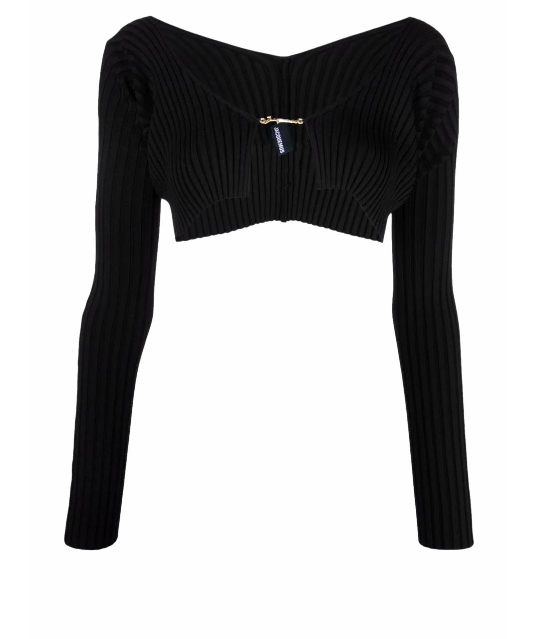 JACQUEMUS Черная вискозная футболка, фото 1