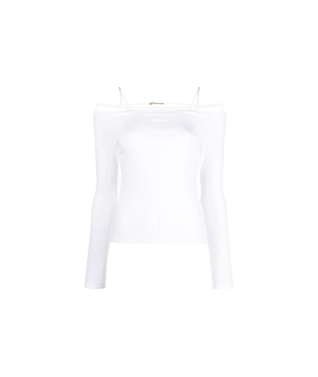 JACQUEMUS Белая хлопковая футболка, фото 1