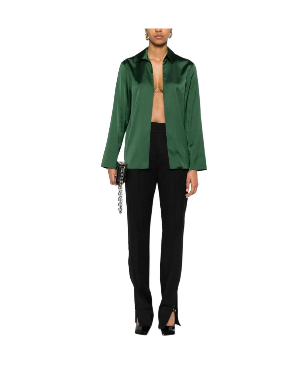 JACQUEMUS Черные хлопковые прямые брюки, фото 2