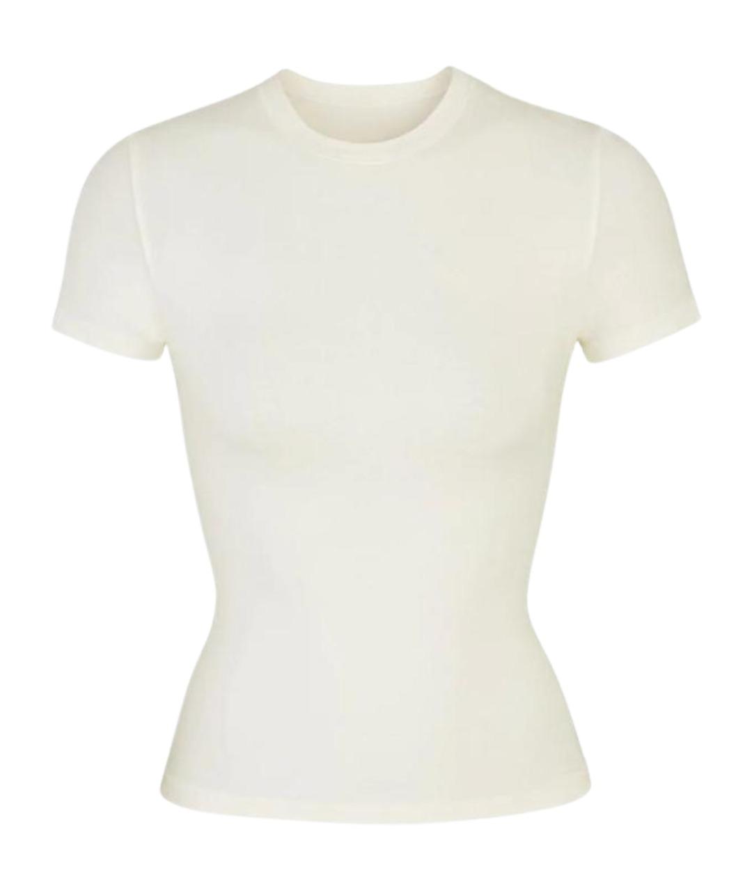 SKIMS Белая футболка, фото 1