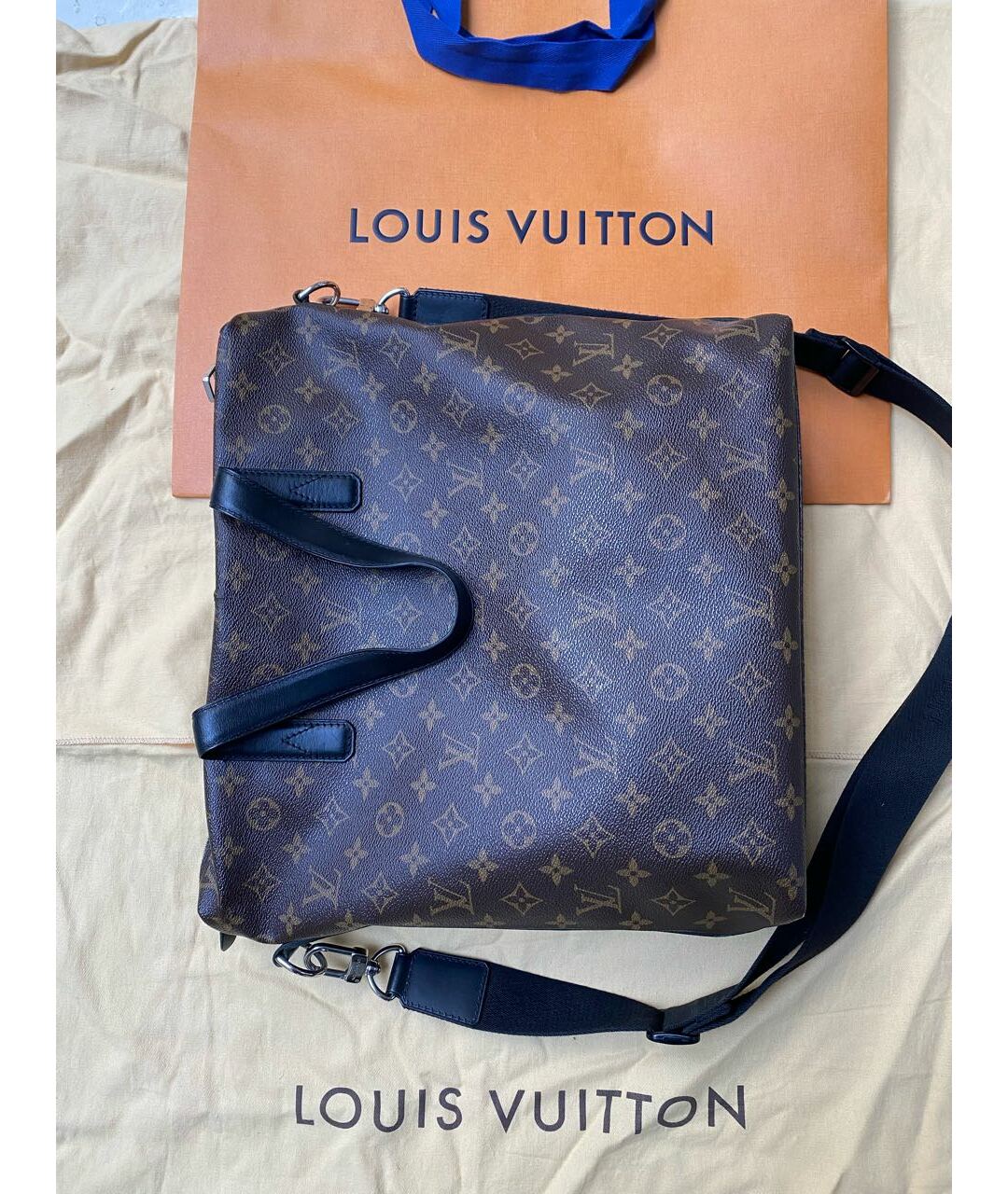 LOUIS VUITTON PRE-OWNED Коричневая сумка на плечо, фото 7