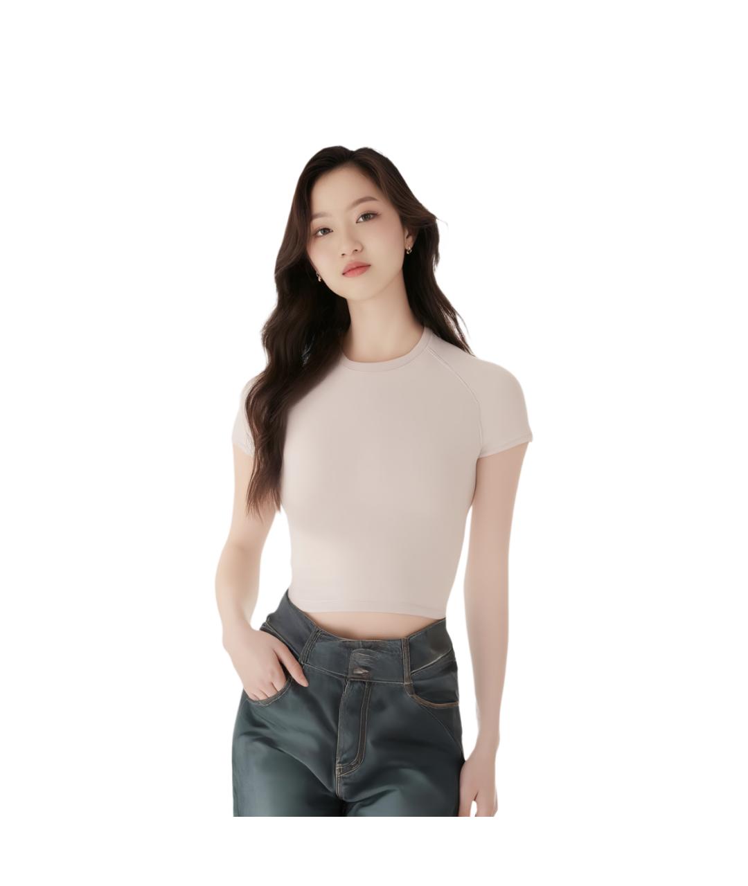 SKIMS Бежевая футболка, фото 2