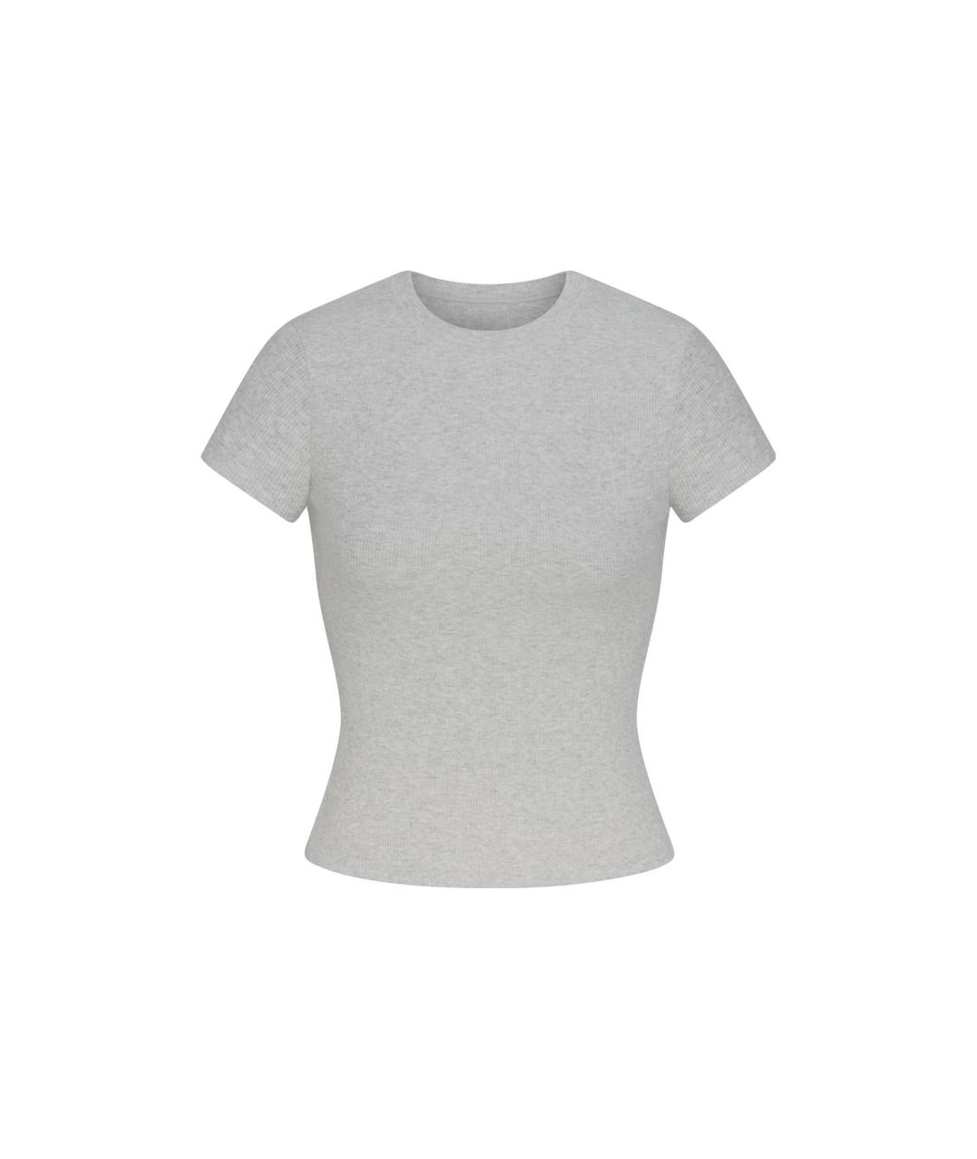 SKIMS Серая футболка, фото 4