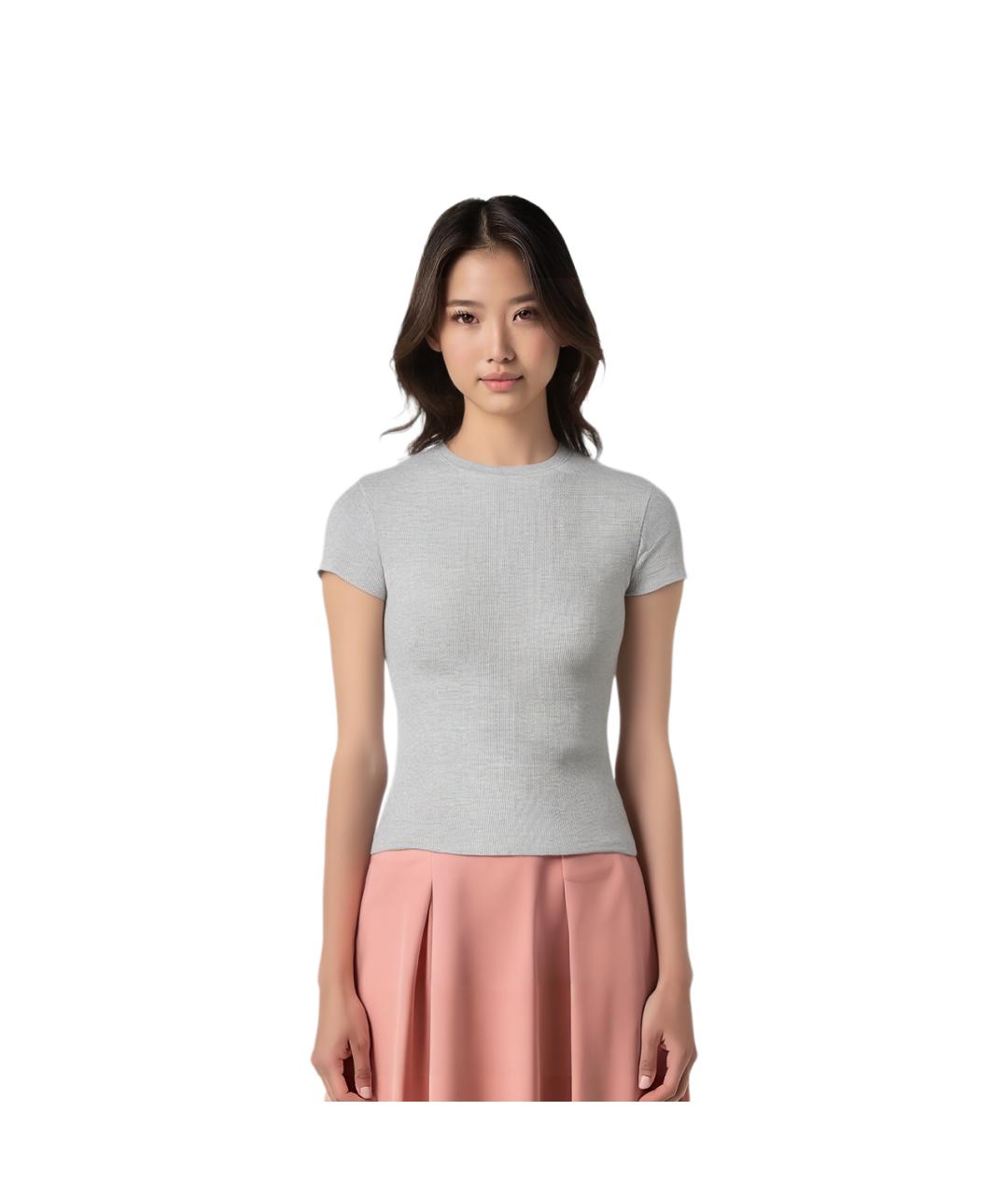 SKIMS Серая футболка, фото 2