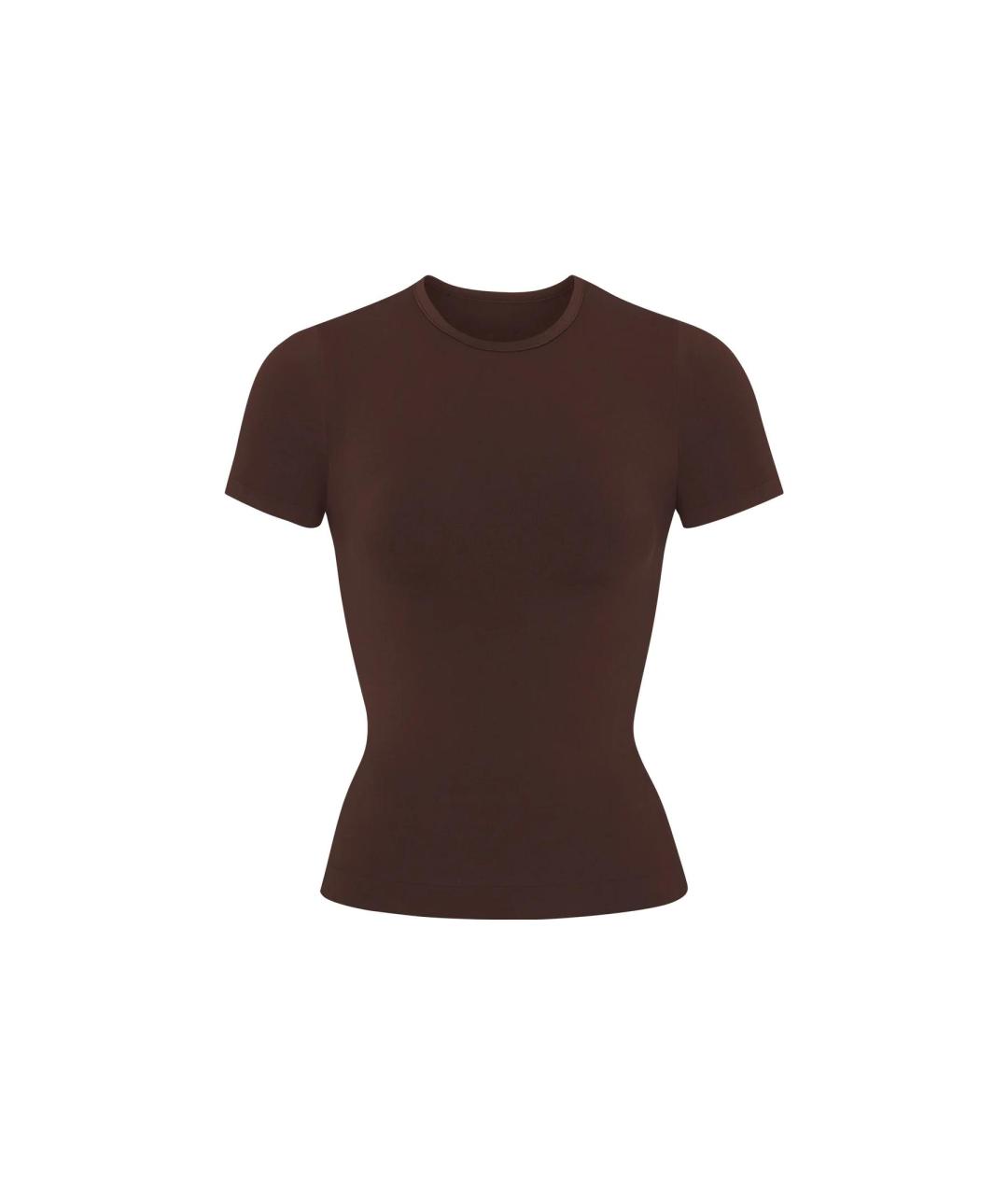 SKIMS Коричневая футболка, фото 5