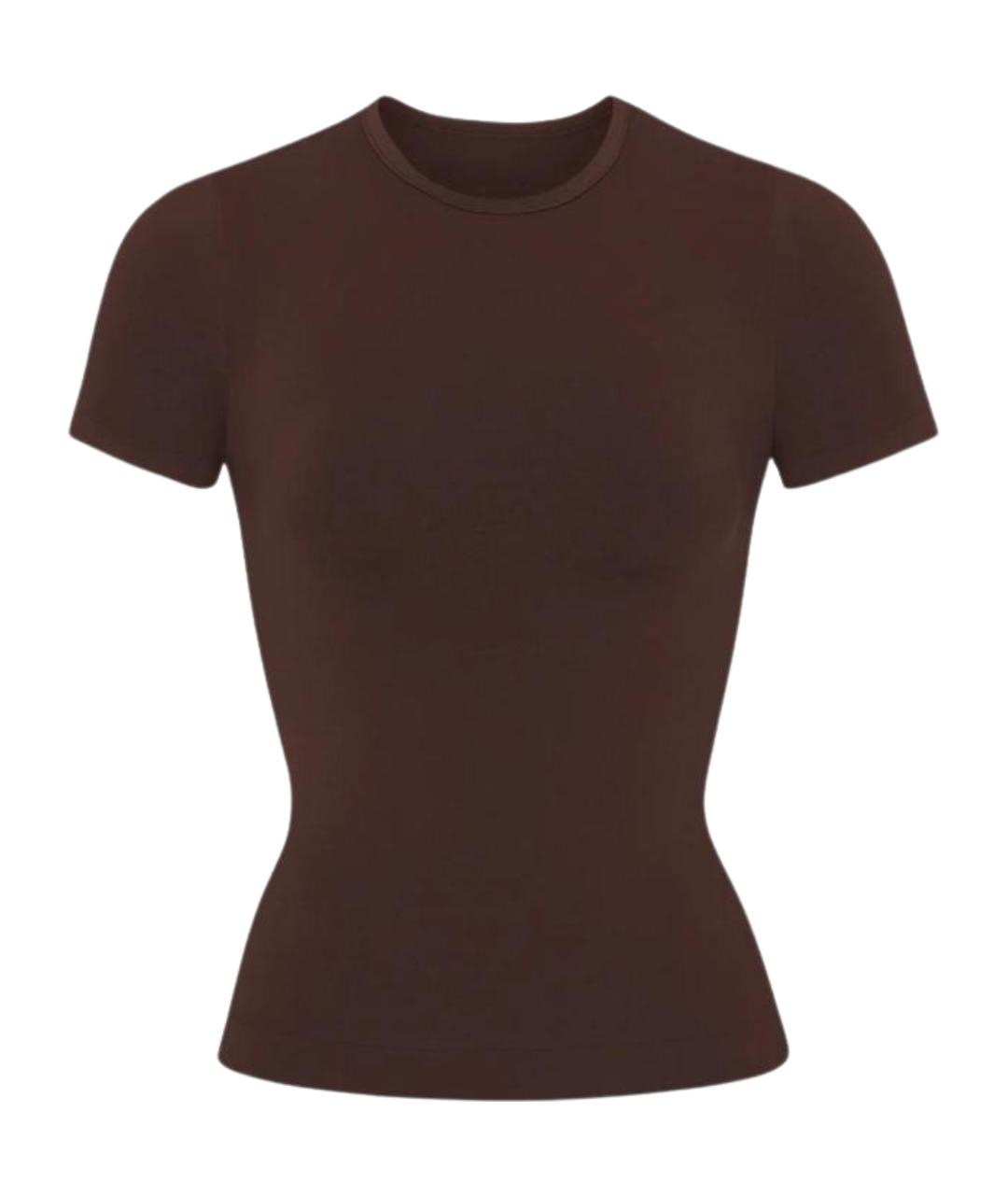 SKIMS Коричневая футболка, фото 1