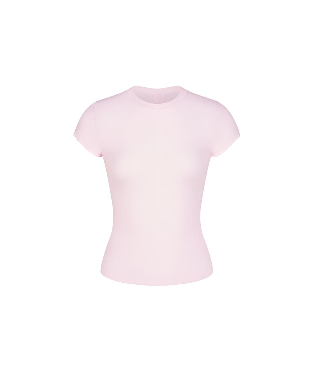 SKIMS Розовая футболка, фото 3