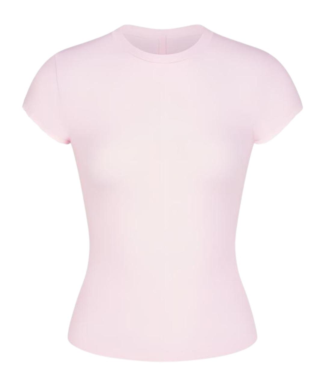 SKIMS Розовая футболка, фото 1