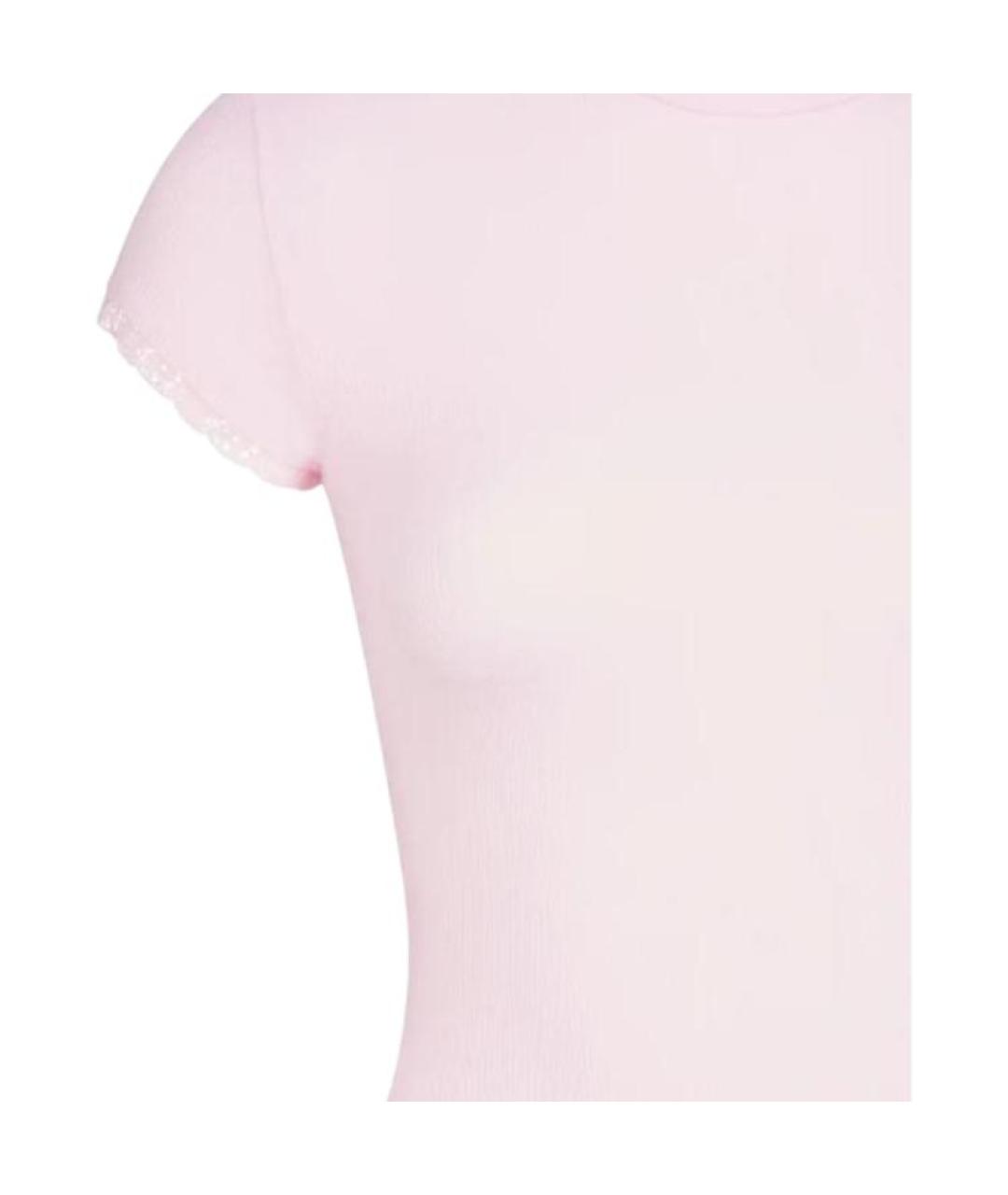 SKIMS Розовая футболка, фото 2