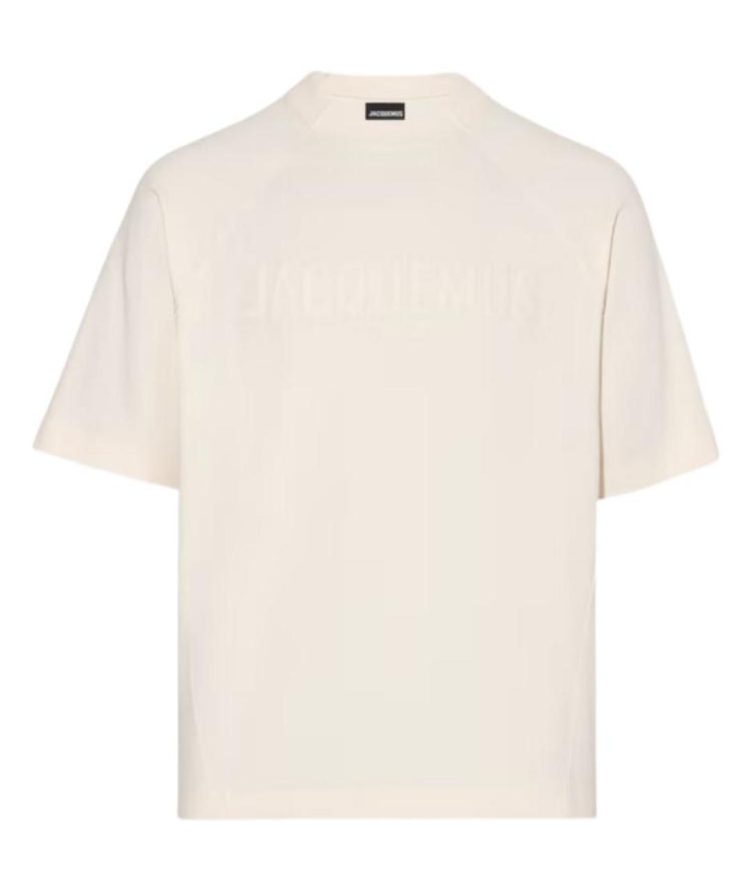 JACQUEMUS Белая хлопковая футболка, фото 1