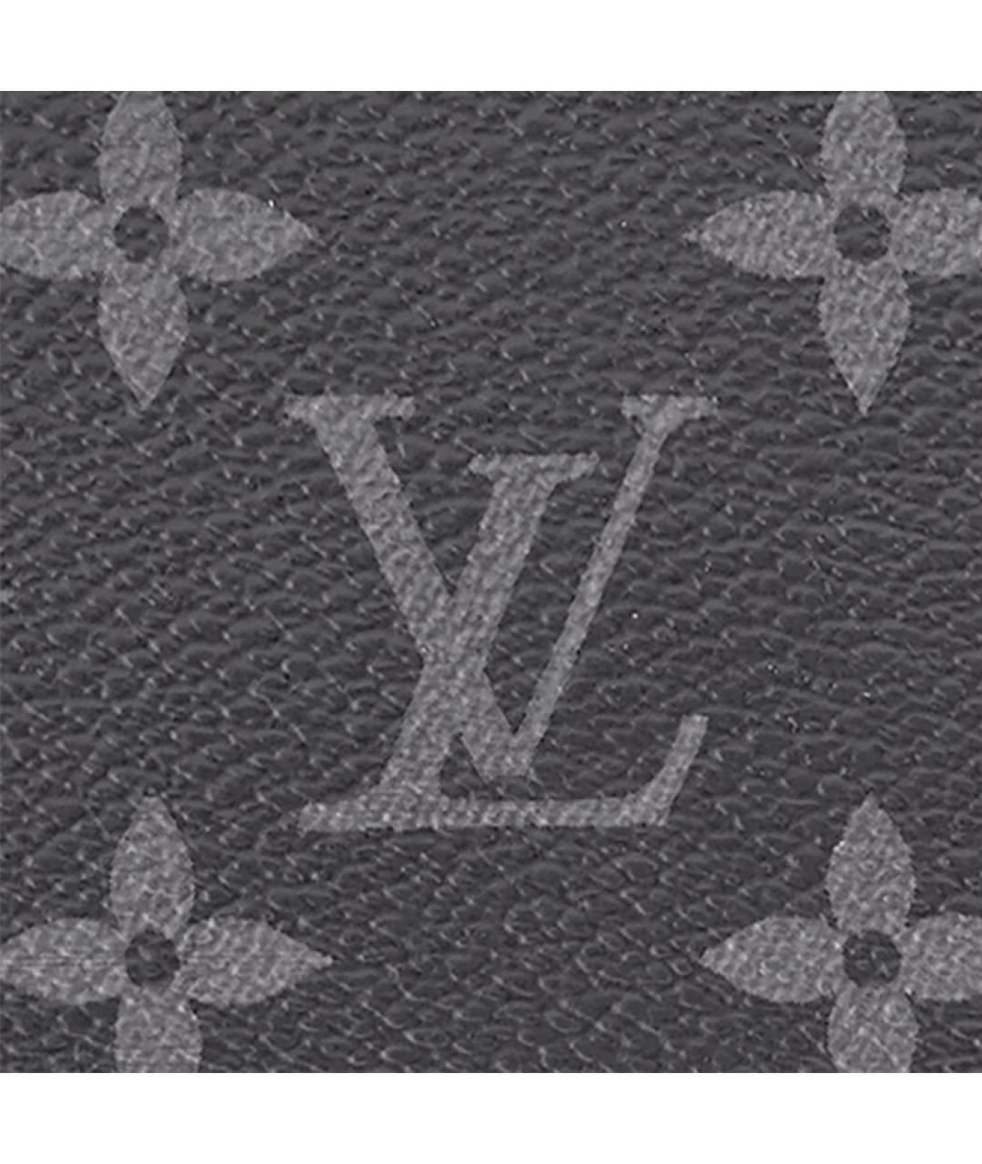 LOUIS VUITTON Черная кожаная папка для документов, фото 5