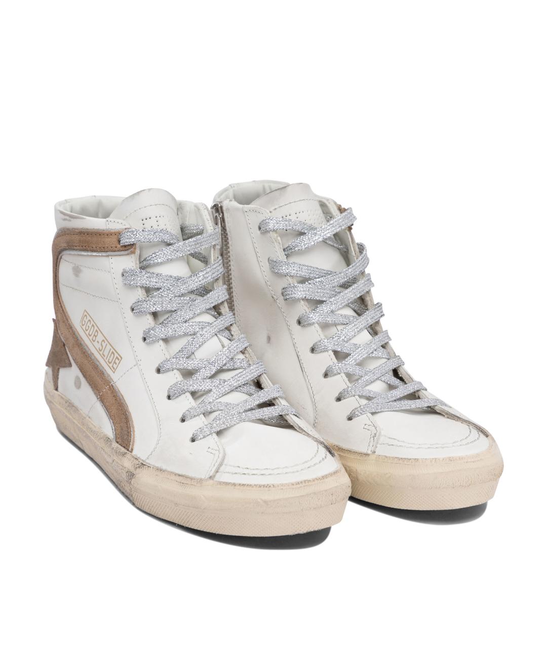 GOLDEN GOOSE DELUXE BRAND Белые кожаные кеды, фото 2