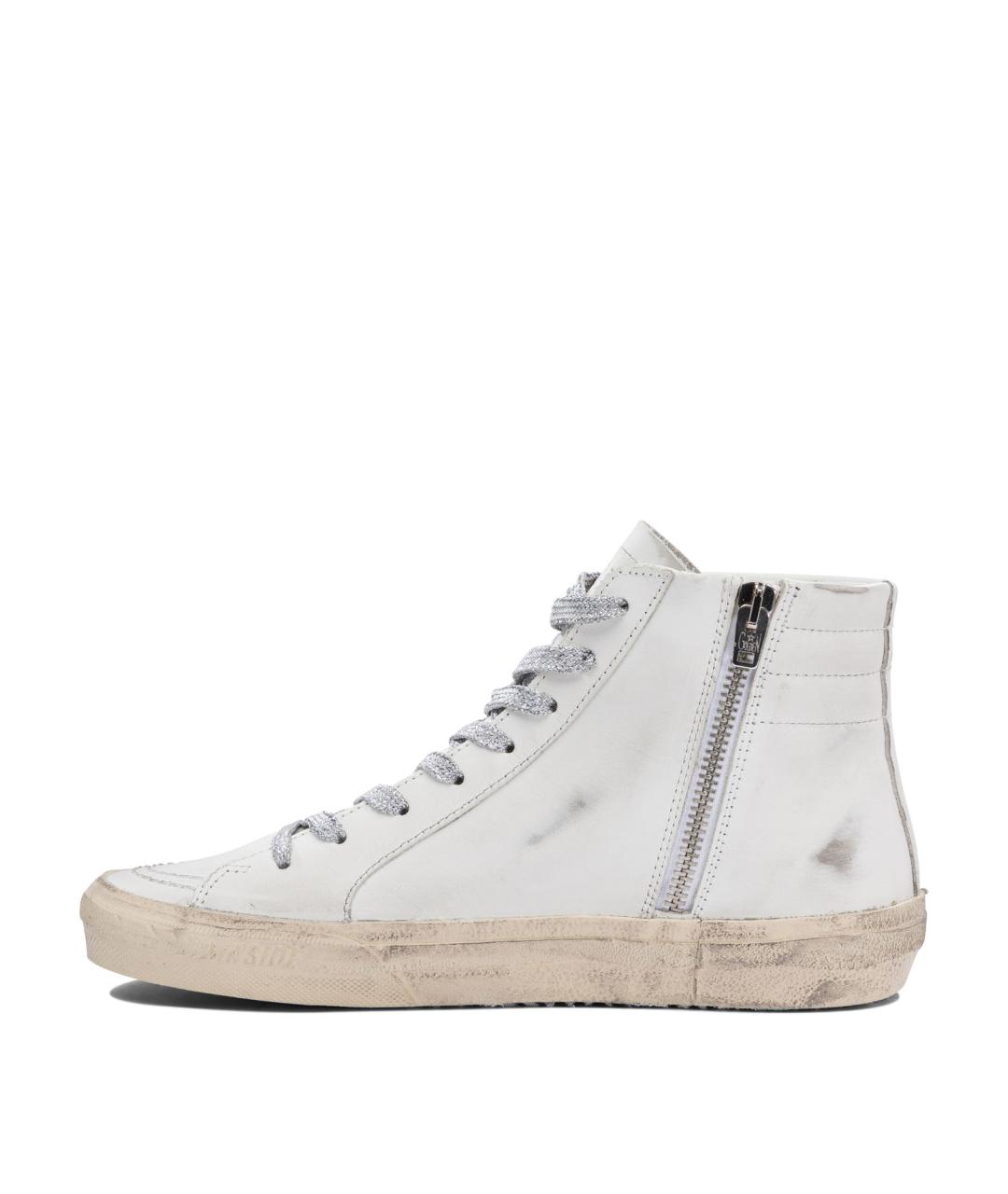 GOLDEN GOOSE DELUXE BRAND Белые кожаные кеды, фото 3