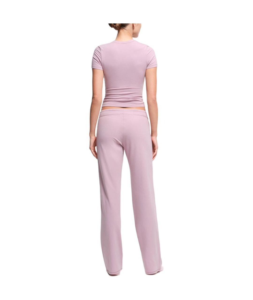 SKIMS Розовые прямые брюки, фото 4