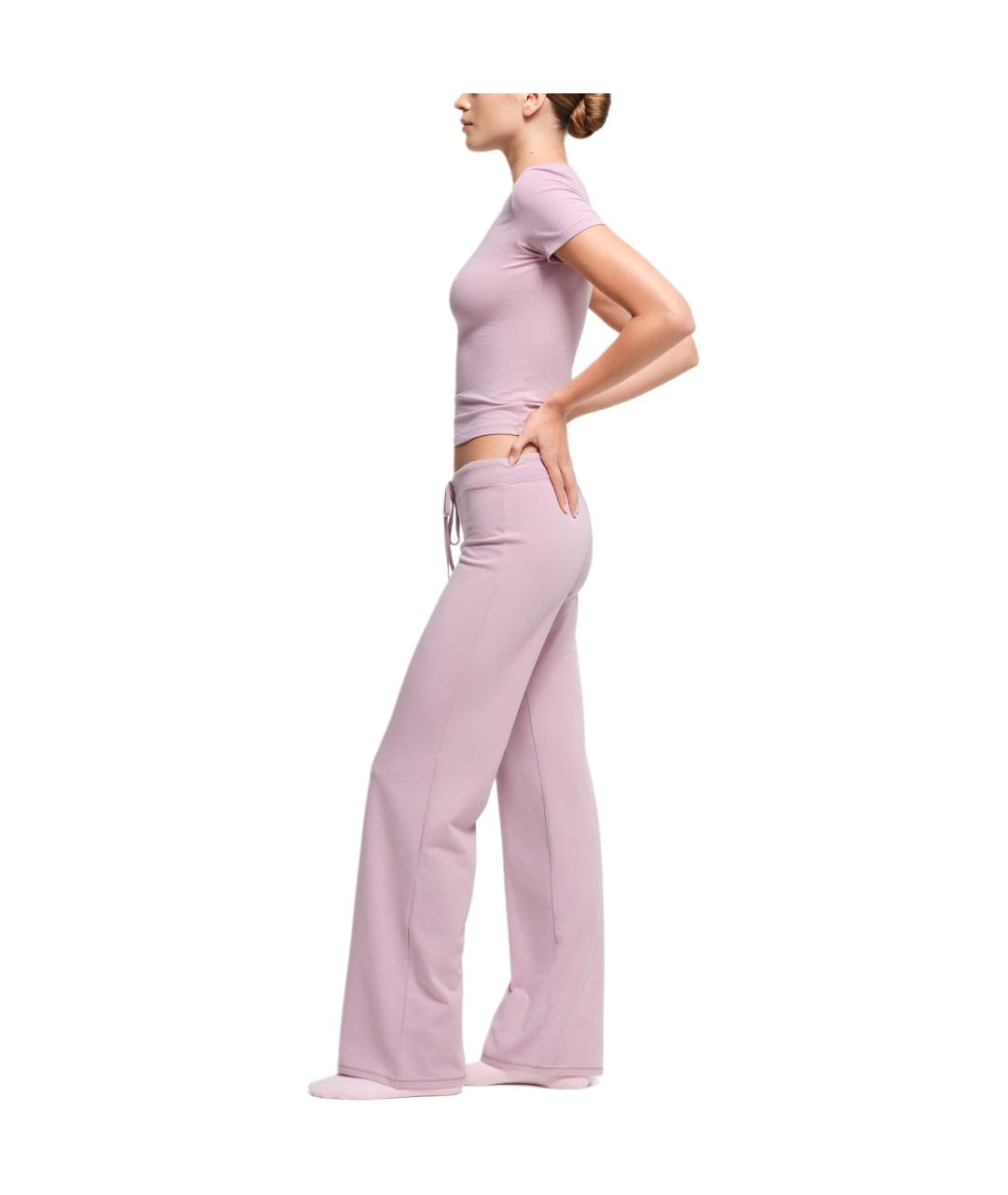 SKIMS Розовые прямые брюки, фото 3