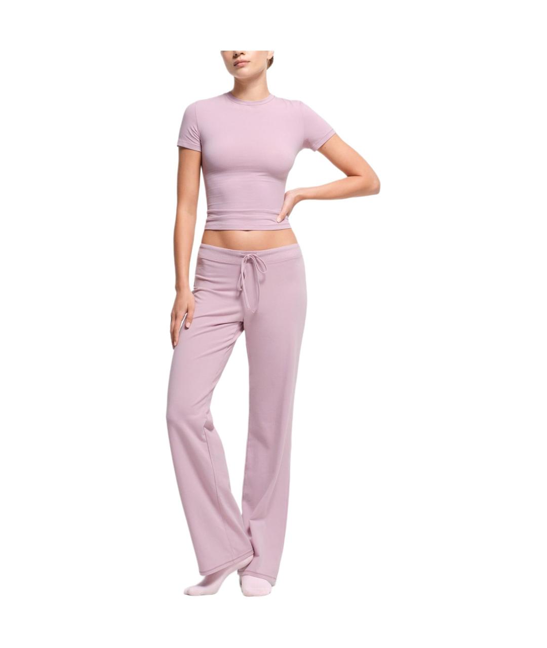 SKIMS Розовые прямые брюки, фото 2