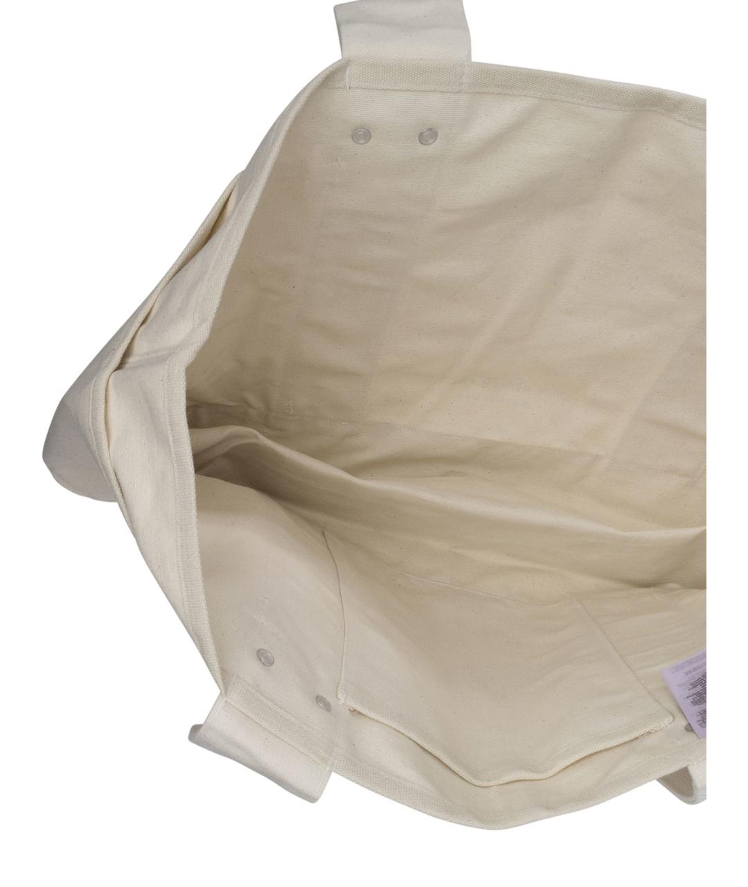 THE NORTH FACE Белая хлопковая сумка тоут, фото 4