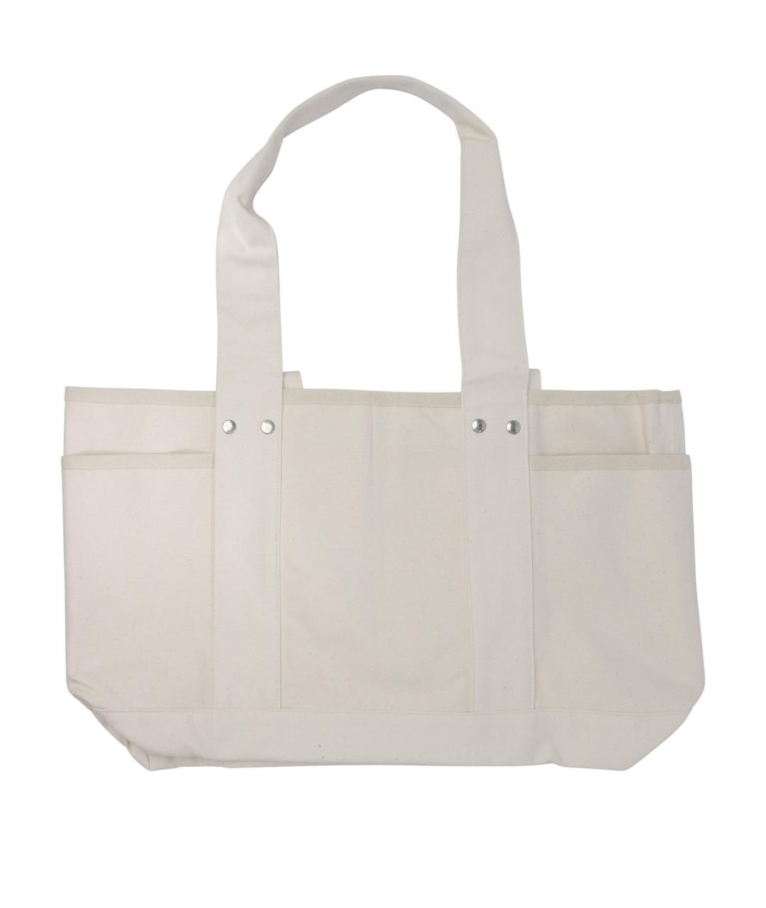 THE NORTH FACE Белая хлопковая сумка тоут, фото 2