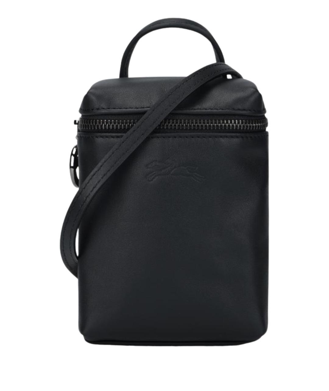 LONGCHAMP Черная сумка на плечо, фото 1