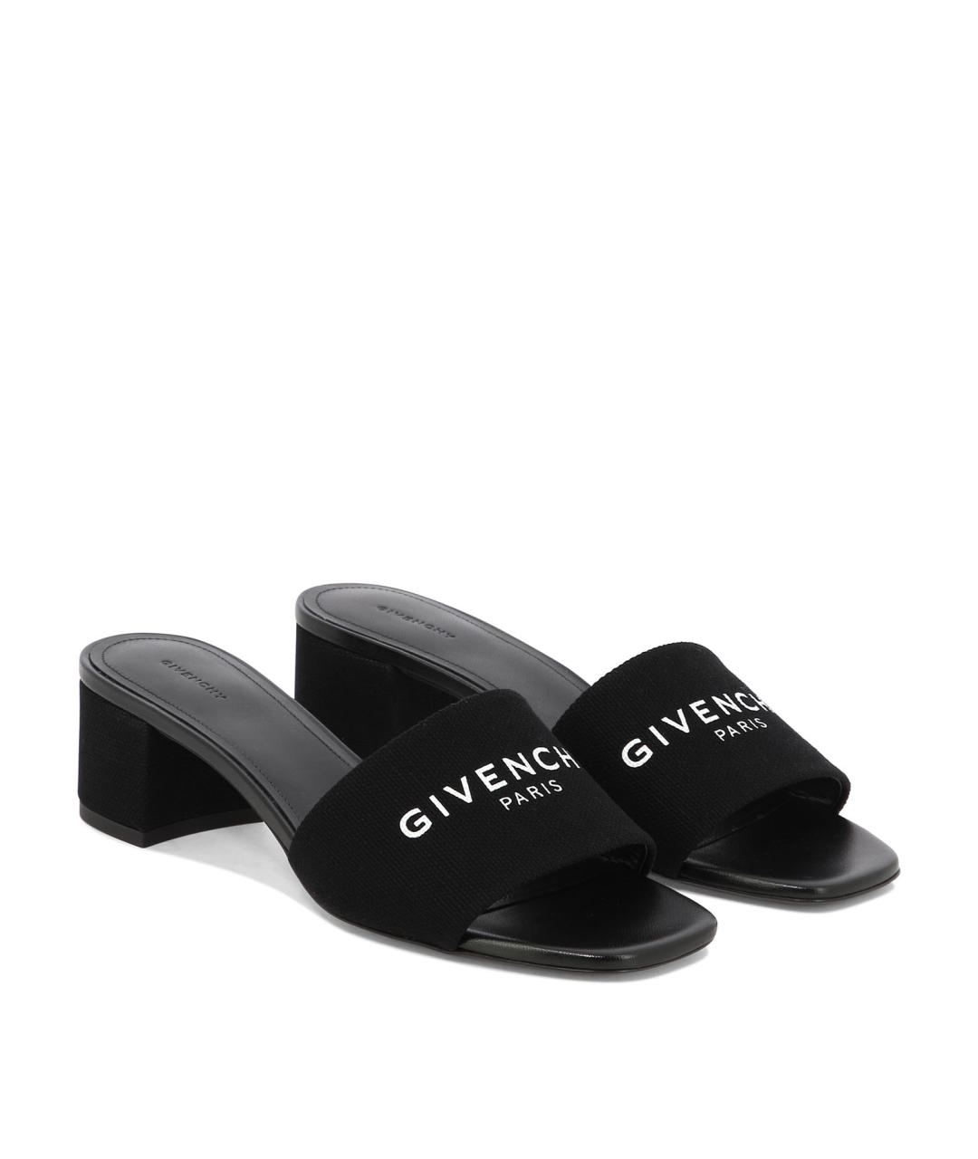 GIVENCHY Черные текстильные мюли, фото 2