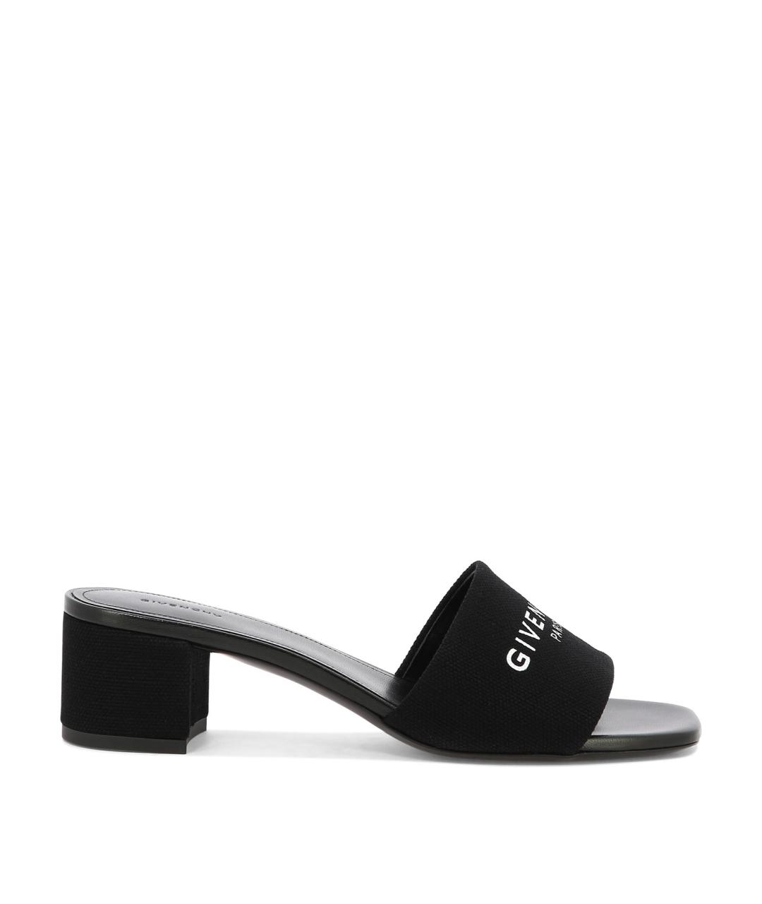 GIVENCHY Черные текстильные мюли, фото 1