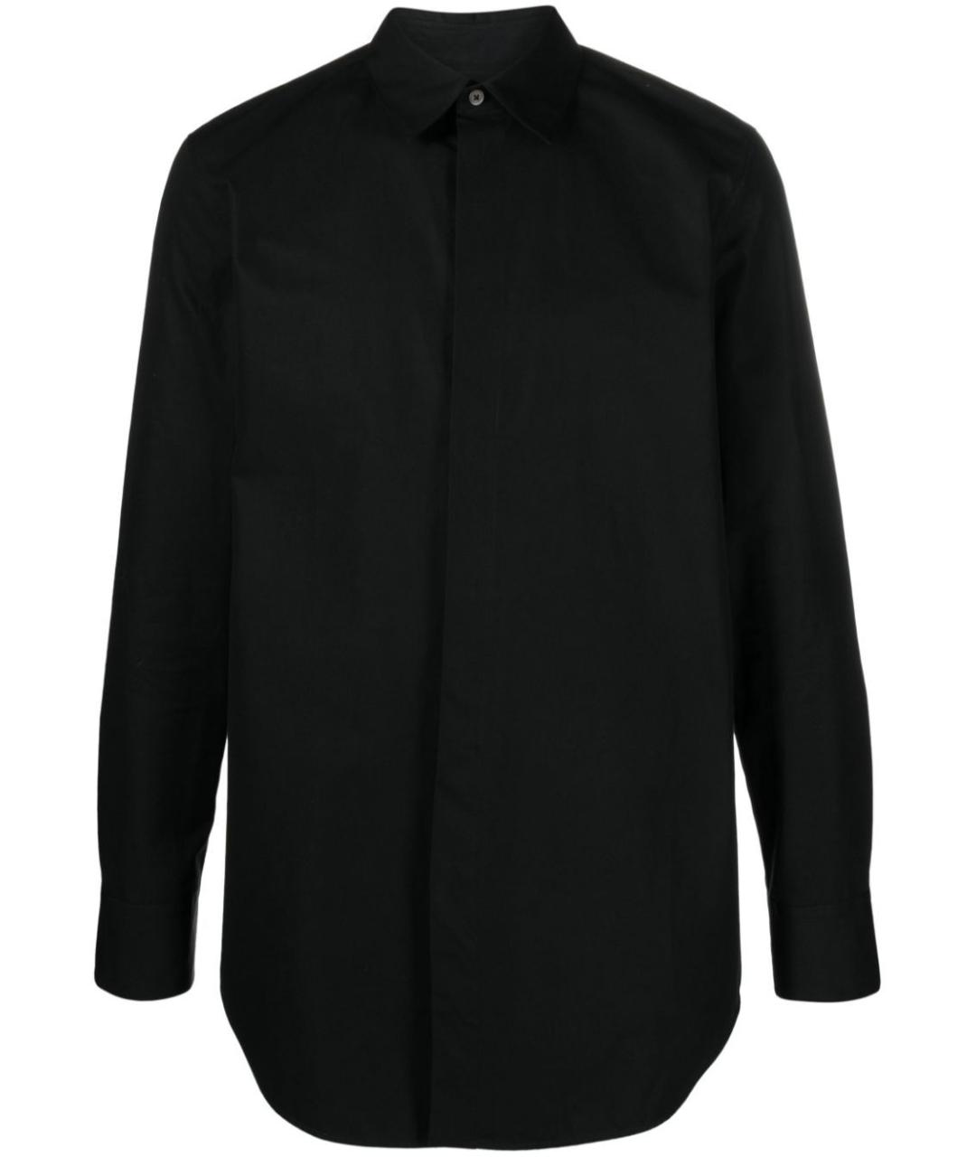 JIL SANDER Черная хлопковая кэжуал рубашка, фото 1
