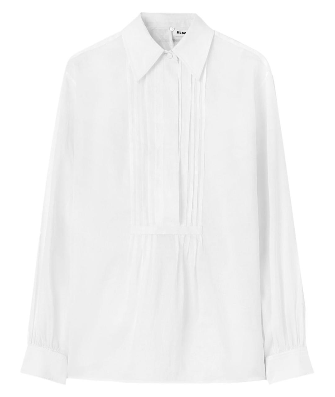 JIL SANDER Белая хлопковая рубашка, фото 1